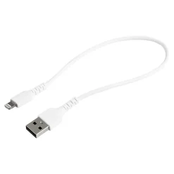 .com Lightning USB Cable for iPhone/iPad/iPod Touch, White (RUSBLTMM30CMW)<StarTech Discount