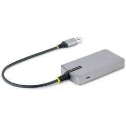 StarTech .com 4-Port USB 3.0 5Gbps Hub, Space Gray (5G4AB-USB-A-HUB)