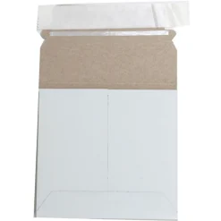 Best JAM Paper Stay-Flat Photo Mailer Stiff Envelopes with Self-Adhesive Closure, 6 x 6, White, Sold Individually (73286)