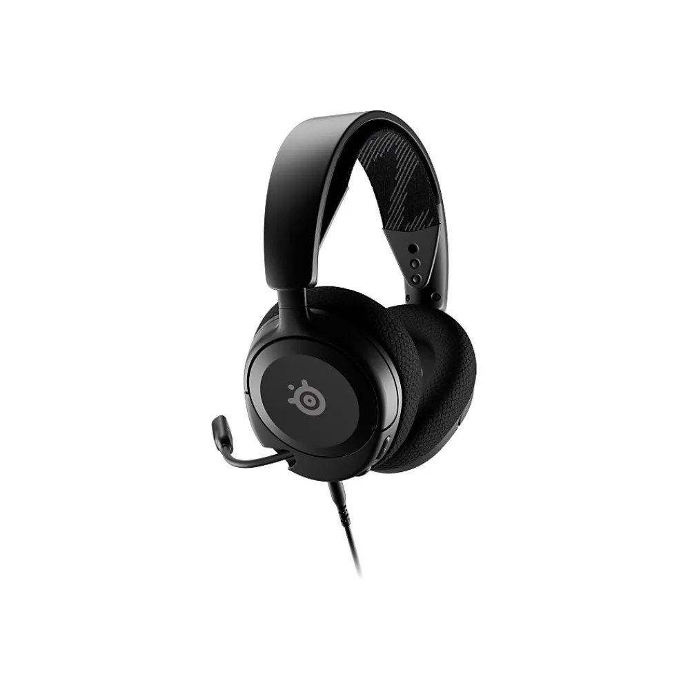 SteelSeries Steel Series Arctis Nova 1 Noise Canceling Surround 7.1 Gaming Over-the-Ear Headset, 3.5mm, Black (61606)