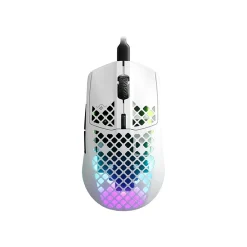 New SteelSeries AEROX 3 Optical USB Gaming Mouse, Matte White (62603)