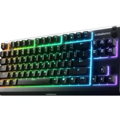 Best SteelSeries Apex 3 TKL Gaming Keyboard with RGB Lighting, Black (64831)