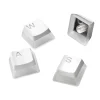 SteelSeries PrismCaps Universal Double Shot PBT Gaming Keycaps, White (60203)