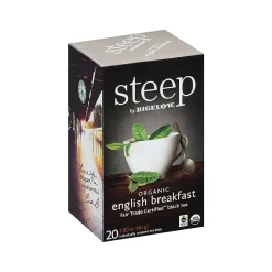 Steep English Breakfast Tea Bags, 20/Box (17701)