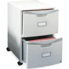 File Cabinets*Storex 2-Drawer Mobile Vertical File Cabinet, Letter/Legal Size, Lockable, 26"H x 14.75"W x 18.25"D, Gray (61301B01C)