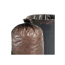 60 Gallon Industrial Trash Bag, 38" x 60", 1.5, Brown, 100 Bags/Box (STOT3860B15)<Stout