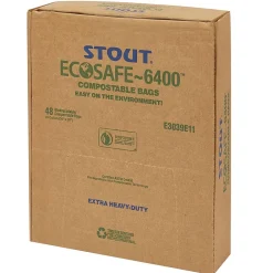 EcoSafe-6400 -48 Gallon Industrial Trash Bag, 42