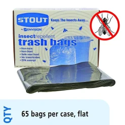 Insect Repellent 45 Gallon Industrial Trash Bag, 45