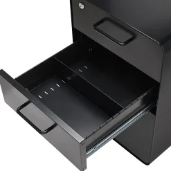 File Cabinets*Poppin Stow 3-Drawer File Cabinet, Black