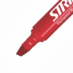 Markers|Stride Mark Tank Permanent Marker, Chisel Tip, Ink, 12/Box (22003) Red