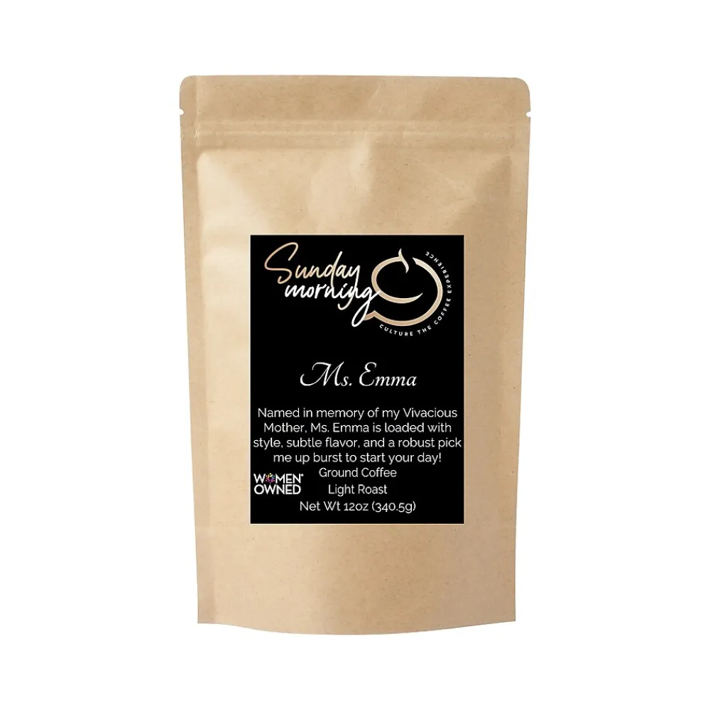 Sunday Morning Coffee Ms. Emma, Light Roast, 12 oz. (E0-KD60-QDK2)