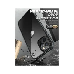 SUPCASE Unicorn Beetle Black Edge Clear Bumper Case for iPhone 13 Pro (SUP-iPhone2021Pro-6.1-Edge-Black)