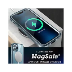 SUPCASE Unicorn Beetle Blue Edge with Screen Protector Case for iPhone 13 Pro Max (SUP-iPhone2021-6.7-EdgePro-SP-Cerulean)