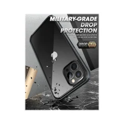 SUPCASE Unicorn Beetle Black Edge Clear Bumper Case for iPhone 13 Pro Max (SUP-iPhone2021-6.7-Edge-Black)