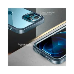 SUPCASE Unicorn Beetle Blue Snap Case with Screen Protector for iPhone 13 Pro (SUP-iPhone2021Pro-6.1-EdgePro-SP-Cerulean)