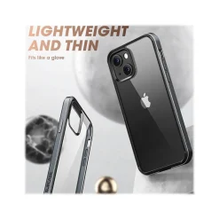 SUPCASE Unicorn Beetle Black Edge with Screen Protector Clear Case for iPhone 13 (SUP-iPhone2021-6.1-EdgePro-SP-Black)