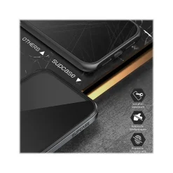 SUPCASE Unicorn Beetle Black Edge with Screen Protector Clear Case for iPhone 13 (SUP-iPhone2021-6.1-EdgePro-SP-Black)