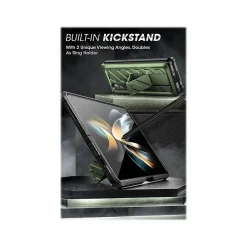 SUPCASE Unicorn Beetle Dark Green Kickstand Case for Samsung Galaxy Z Fold4 (SUP-Galaxy2022-ZFold4-5G-Unicorn-SP-Guld)