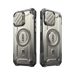 SUPCASE Unicorn Beetle MAG XT Rugged Case for iPhone 15 Pro, Shock-Absorbing, Titan Gray