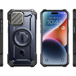 SUPCASE Unicorn Beetle MAG XT Rugged Case for iPhone 15 Pro, Shock-Absorbing, Dark Blue