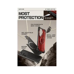SUPCASE Unicorn Beetle MAG XT MagSafe Bumper Case for Samsung Galaxy S24 Ultra, Shock Absorbing, Metallic Red (GXYS24U5GMXTRD)