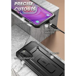 SUPCASE Unicorn Beetle Pro Black Rugged Case for Galaxy S20 (S-S20-UBPR-BK)