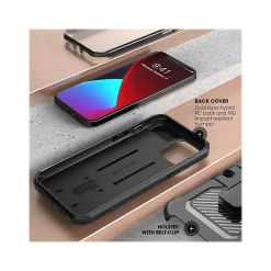 SUPCASE Unicorn Beetle Pro Rugged Case for iPhone 12 mini, Black (SUP-iPhone2020-5.4-UBPro-SP-Black)