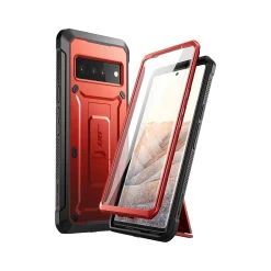 SUPCASE Unicorn Beetle PRO Metallic Red Rugged Holster Case for Google Pixel 6 Pro (SUP-GooglePixel6Pro-UBPro-SP-Ruddy)