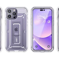 SUPCASE Unicorn Beetle PRO Clear Rugged Case for iPhone 14 Pro Max (SUP-iPhone2022Pro-6.7-UBPro-SP-Clear)