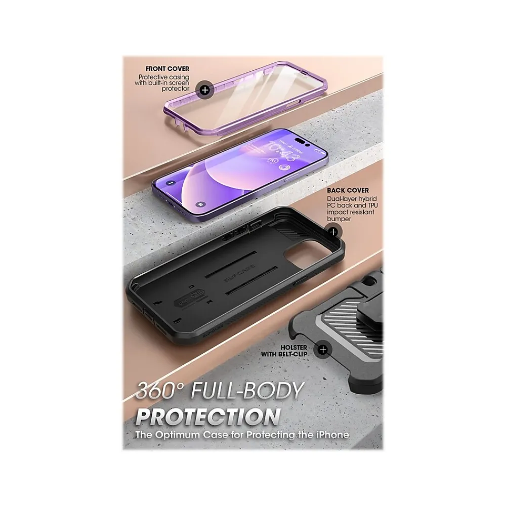 SUPCASE Unicorn Beetle PRO Deep Purple Rugged Case for iPhone 14 Pro (SUP-iPhone2022Pro-6.1-UBPro-SP-Mauve)