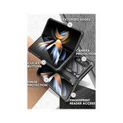 SUPCASE Unicorn Beetle PRO Black Rugged Case for Samsung Galaxy Z Fold4 (SUP-Galaxy2022-ZFold4-5G-UBPro-SP-Black)