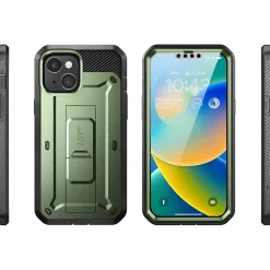 SUPCASE Unicorn Beetle PRO Dark Green Rugged Case for iPhone 14 Plus (SUP-iPhone2022-6.7-UBPro-SP-Guldan)