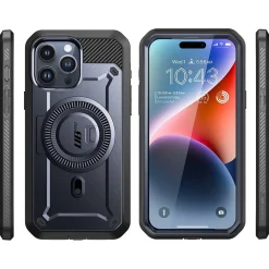 SUPCASE Unicorn Beetle PRO MAG Rugged Case for iPhone 15 Pro Max, Shock-Absorbing, Dark Blue (SPH23MX67MGPSMN)