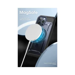 SUPCASE Unicorn Beetle PRO MAG Rugged Case for iPhone 15 Pro Max, Shock-Absorbing, Dark Blue (SPH23MX67MGPSMN)