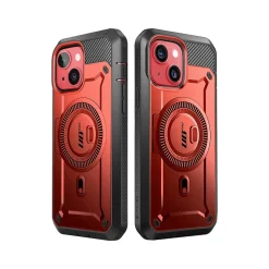 SUPCASE Unicorn Beetle PRO MAG Rugged Case for iPhone 15, Metallic Red (SUP-iPhone2023-6.1-MagPro-SP-Ruddy)