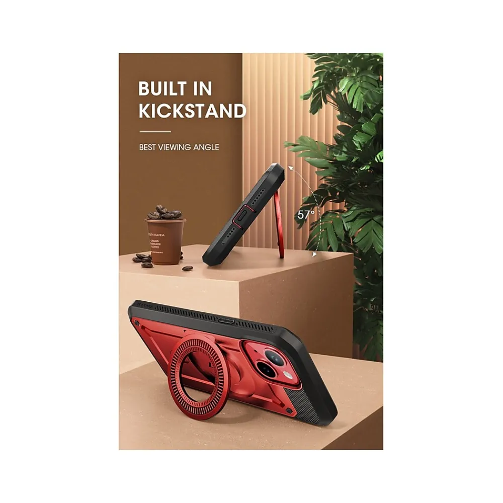 SUPCASE Unicorn Beetle PRO MAG Rugged Case for iPhone 15, Metallic Red (SUP-iPhone2023-6.1-MagPro-SP-Ruddy)