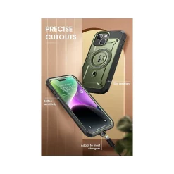 SUPCASE Unicorn Beetle PRO MAG Rugged Case for iPhone 15, Dark Green (SUP-iPhone2023-6.1-MagPro-SP-Guldan)