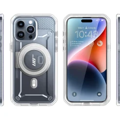 SUPCASE Unicorn Beetle PRO MAG Rugged Case for iPhone 15 Pro, Shock-Absorbing, Clear (SUP-iPhone2023Pro-6.1-MagPro-SP-Clear)