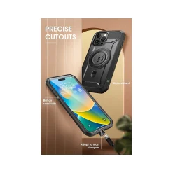 SUPCASE Unicorn Beetle PRO MAG Rugged Case for iPhone 15 Pro, Shock-Absorbing, Gunmetal