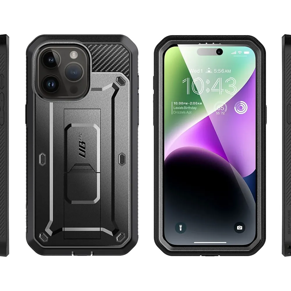 SUPCASE Unicorn Beetle PRO Rugged Case for iPhone 15 Pro Max, Shock-Absorbing, Black (SUP-iPhone2023Max-6.7-UBPro-SP-Black)