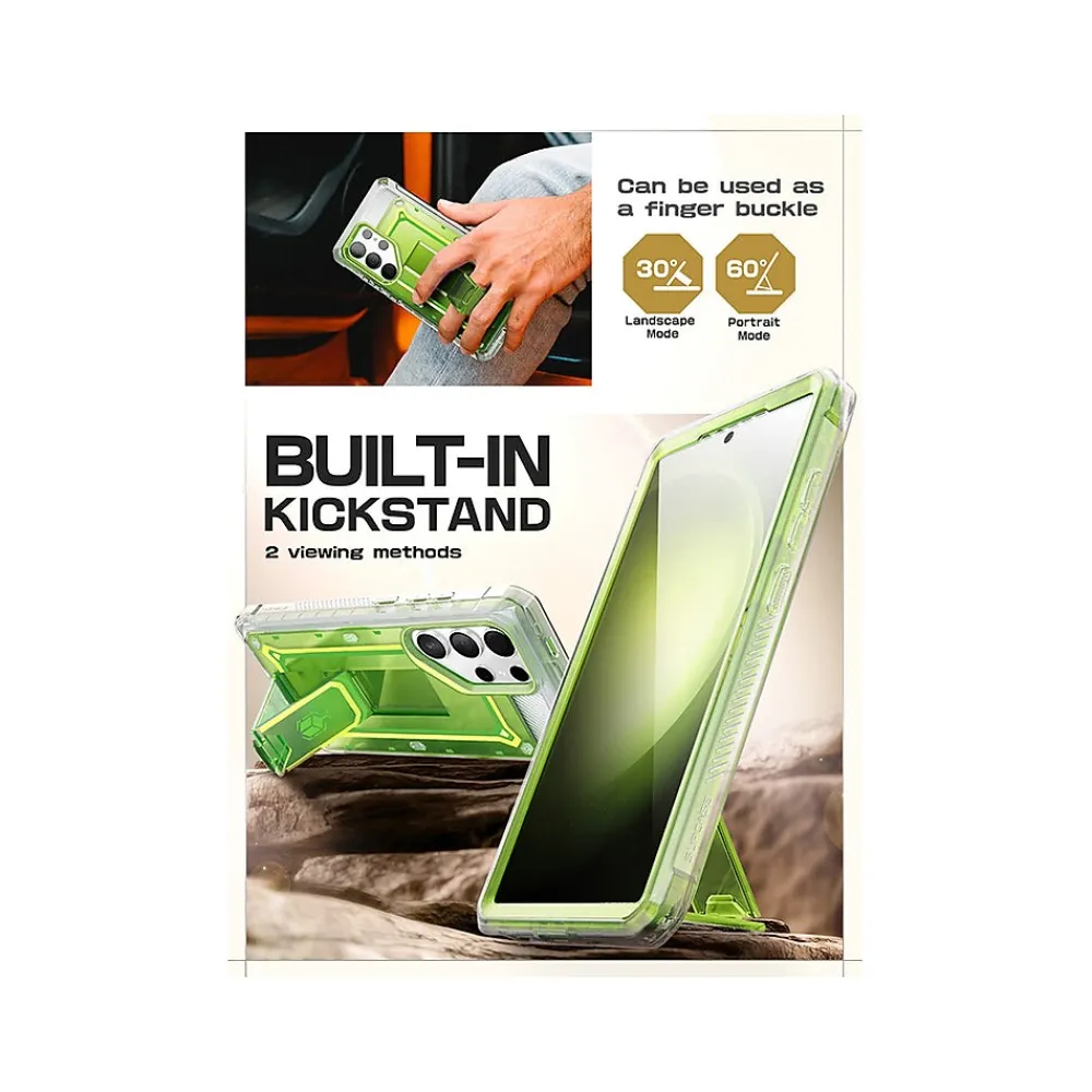 SUPCASE Unicorn Beetle PRO Rugged Case for Samsung Galaxy S24 Ultra, Shock-Absorbing, Neon Green