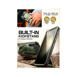 SUPCASE Unicorn Beetle Pro Rugged Case for Samsung Galaxy S24, Shock Absorbing, Dark Green (GS24UBPR2SGN)