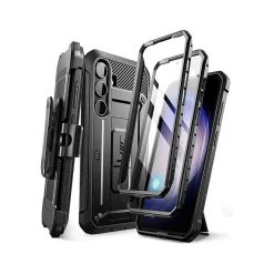 SUPCASE Unicorn Beetle Pro Rugged Case for Samsung Galaxy S24, Shock Absorbing, Black (GS24UBPR2SBK)