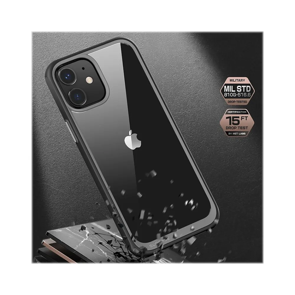 SUPCASE Unicorn Beetle Style MagSafe Battery Case for iPhone 12, Black/Gray (SUP-iPhone2020-6.1-UBStyle-Black)