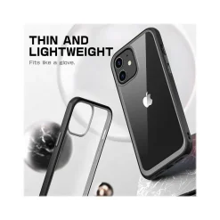 SUPCASE Unicorn Beetle Style MagSafe Battery Case for iPhone 12, Black/Gray (SUP-iPhone2020-6.1-UBStyle-Black)