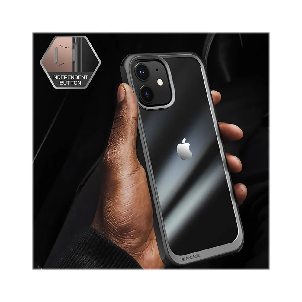 SUPCASE Unicorn Beetle Style MagSafe Battery Case for iPhone 12, Black/Gray (SUP-iPhone2020-6.1-UBStyle-Black)