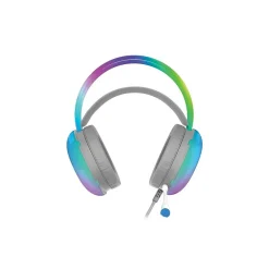 IQ-490 Wired Active Noise Canceling On-Ear Headphones, White (IQ-490RGB)<Supersonic Clearance