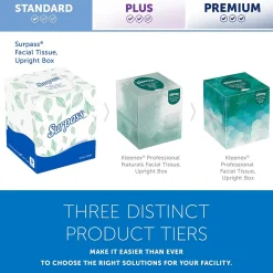 Cube Facial Tissue, 2-ply, White, 90 Sheets/Box, 36 Boxes/Carton (21320)<Surpass