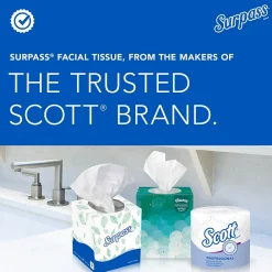 Standard Facial Tissue, 2-Ply, 100 Sheets/Box, 30 Boxes/Pack (21340)<Surpass Clearance