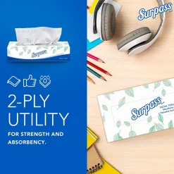Standard Facial Tissue, 2-Ply, 100 Sheets/Box, 30 Boxes/Pack (21340)<Surpass Clearance